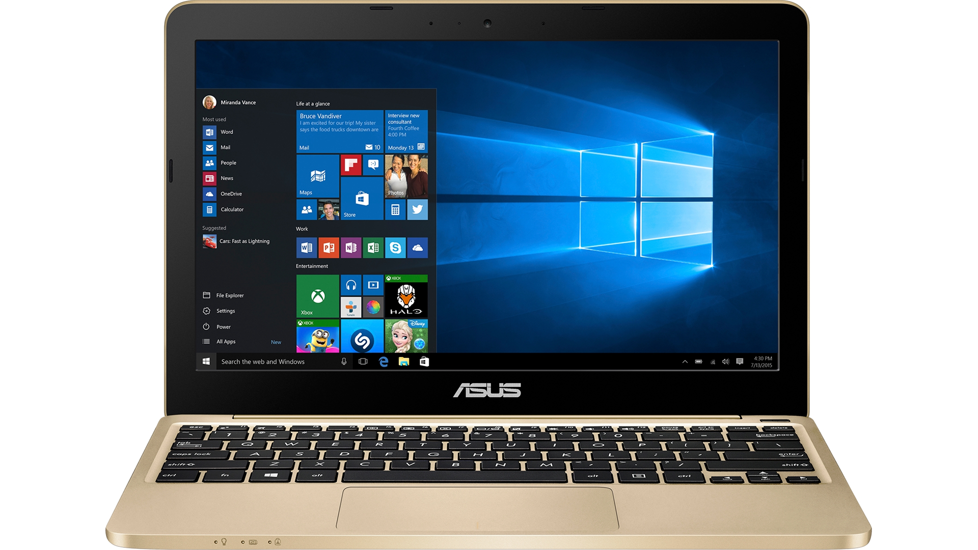 Ноутбук Asus Eeebook X205ta Золотистый Купить